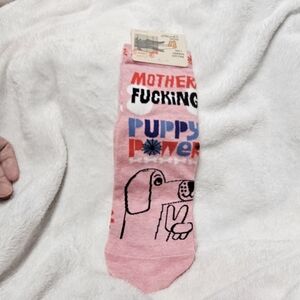 Blue Q Puppy Power Adult Themed Dog Women's Ankle Socks